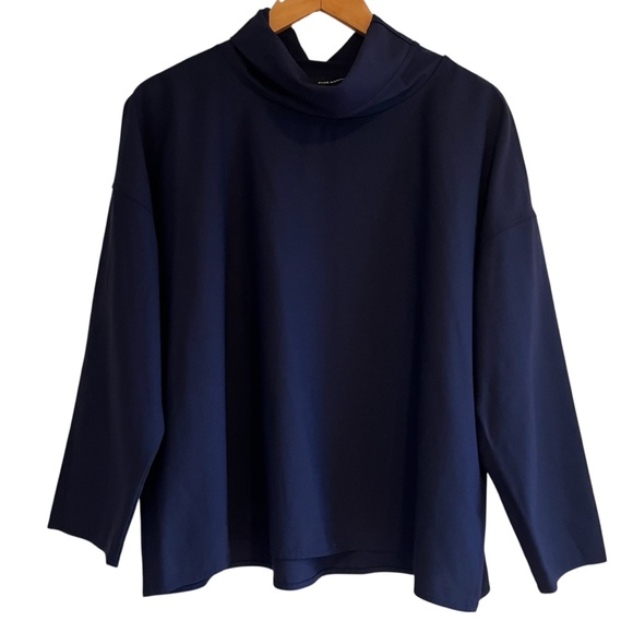 Club Monaco wool blend cowl neck boxy fit long sleeve top M like new condition - Picture 2 of 11